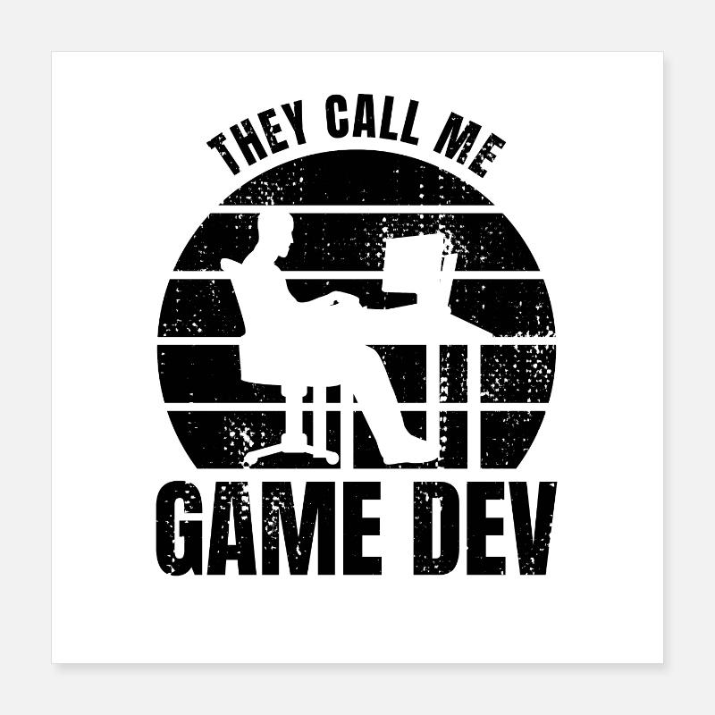 Game Developer Poster 16" x 16" (40x40 cm)