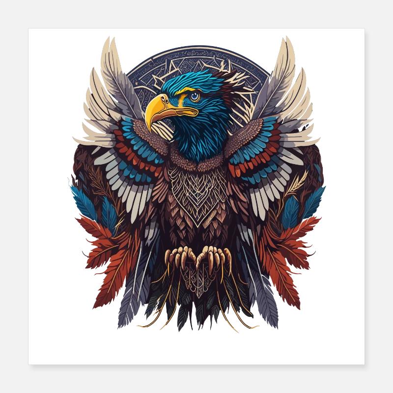 Native Dream Catcher Poster 16" x 16" (40x40 cm)