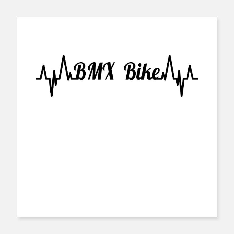 BMX EKG Poster 40x40 cm