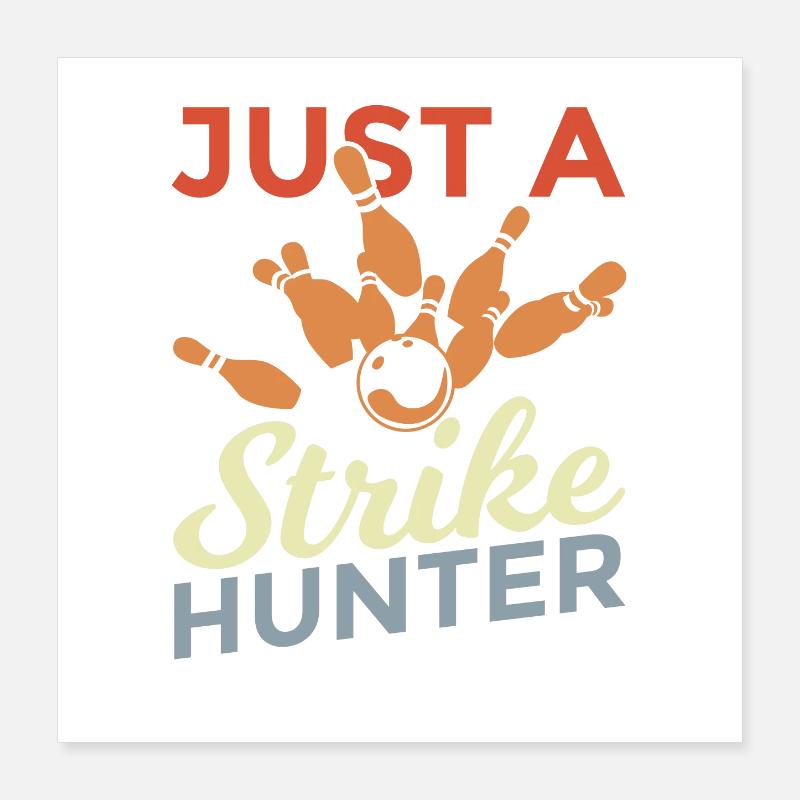 Giocatori di bowling Poster 40x40 cm