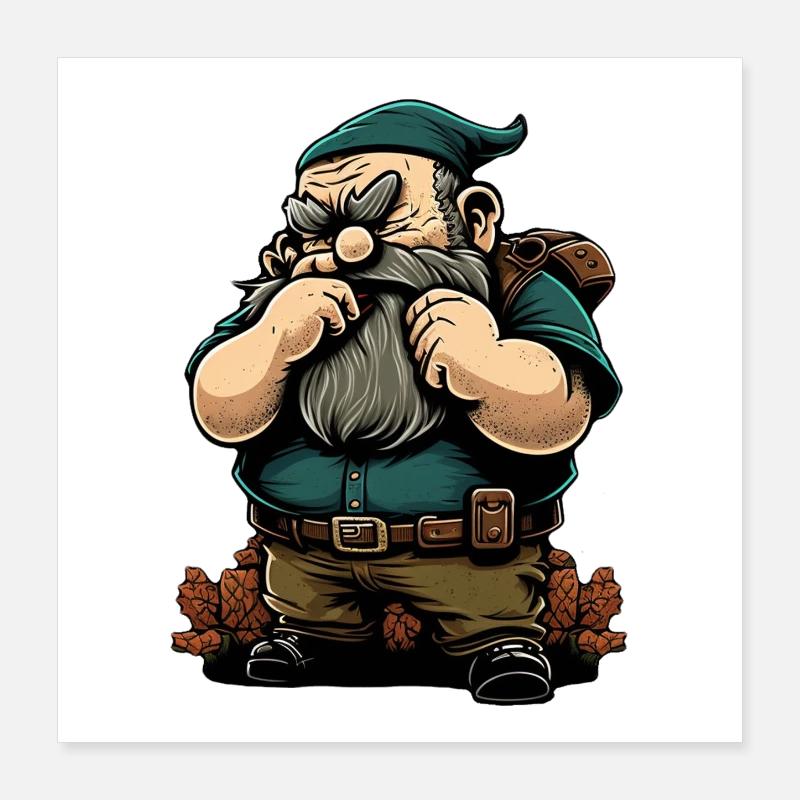 Capricious dwarf Poster 16" x 16" (40x40 cm)