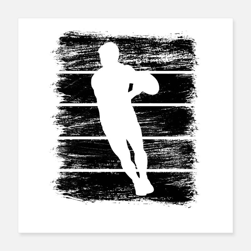 Rugby player Poster 16" x 16" (40x40 cm)
