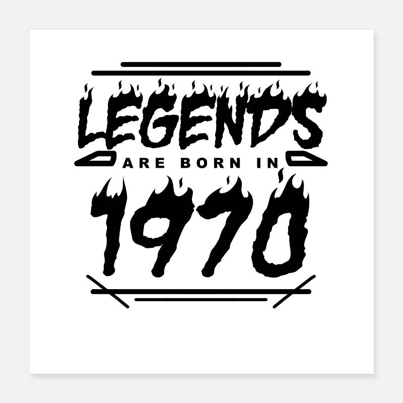 1970 - Born 1970 - Built in 1970 Poster 16" x 16" (40x40 cm)