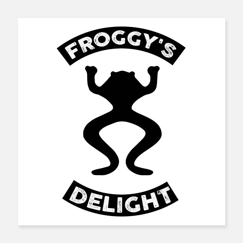Froggy's Delight Academy. Poster 40 x 40 cm