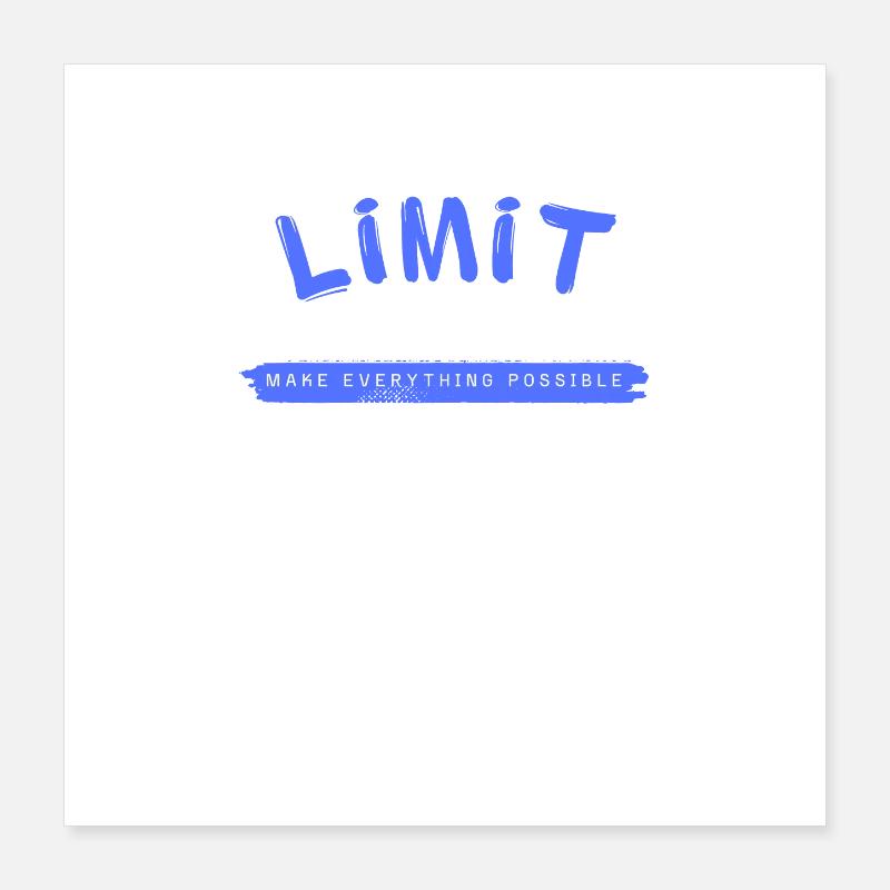 Unlimit Technology Inspirational Design Poster 16" x 16" (40x40 cm)