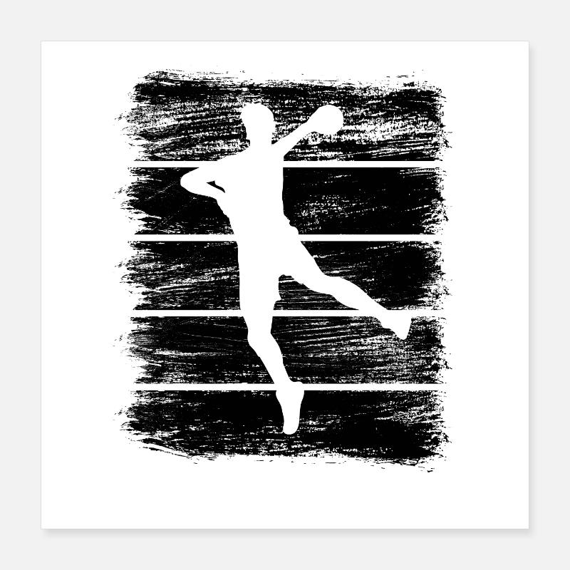 Garçon de handball Poster 40 x 40 cm