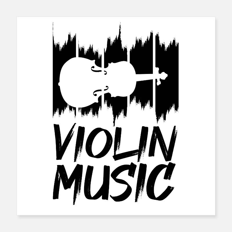 Musique pour violon Poster 40 x 40 cm