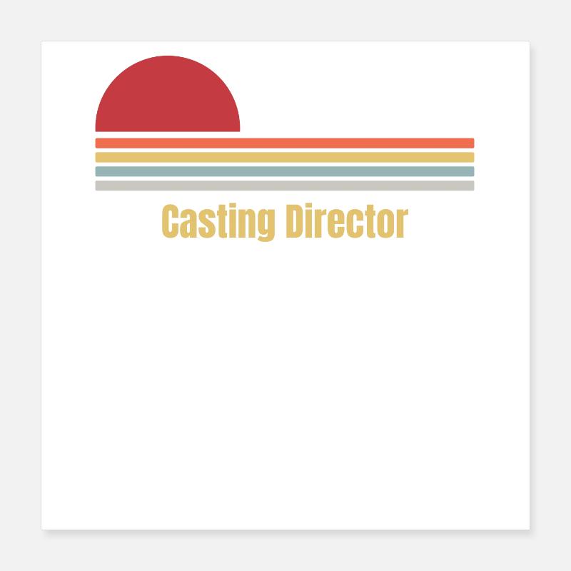 Casting Director Poster 40x40 cm