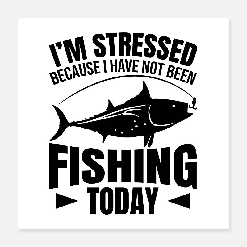 Fishing Poster 16" x 16" (40x40 cm)