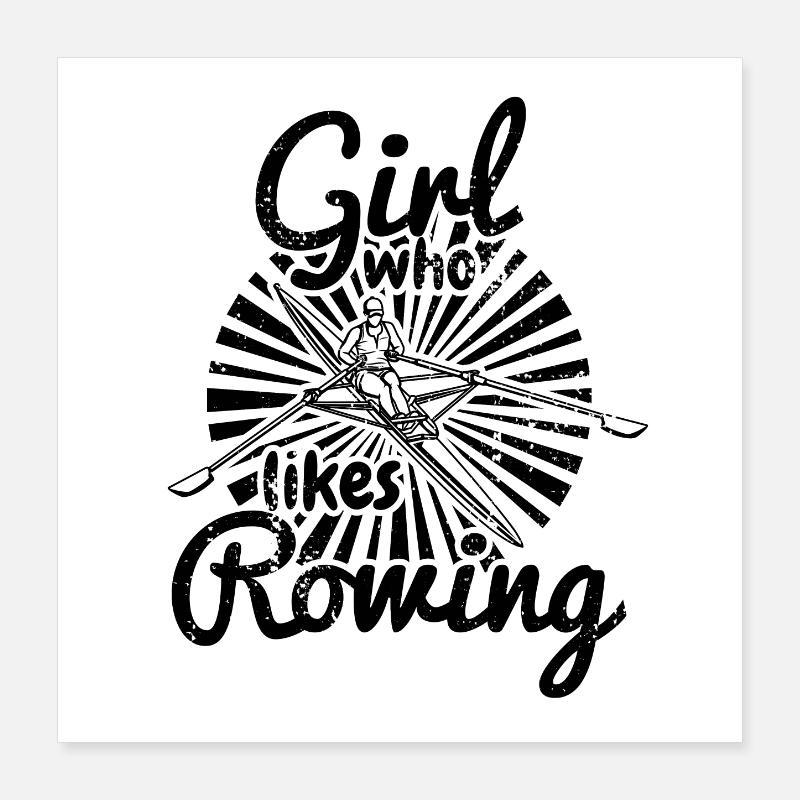 Rameur Poster 40 x 40 cm