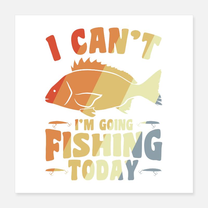 Blague de pêcheur Poster 40 x 40 cm