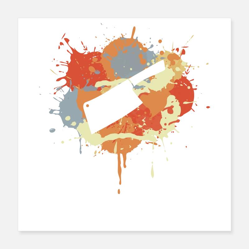 Cleaver Drawing Poster 16" x 16" (40x40 cm)