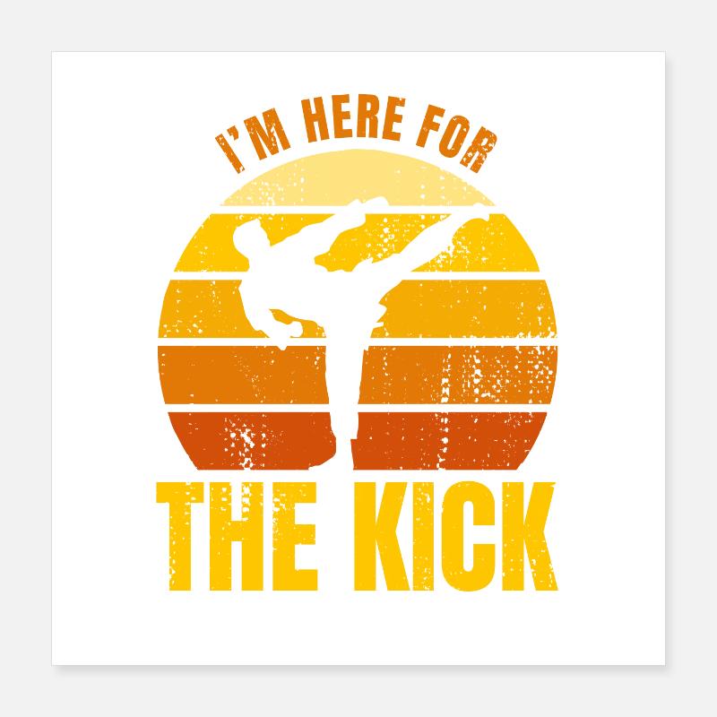 Blague de karatéka Poster 40 x 40 cm