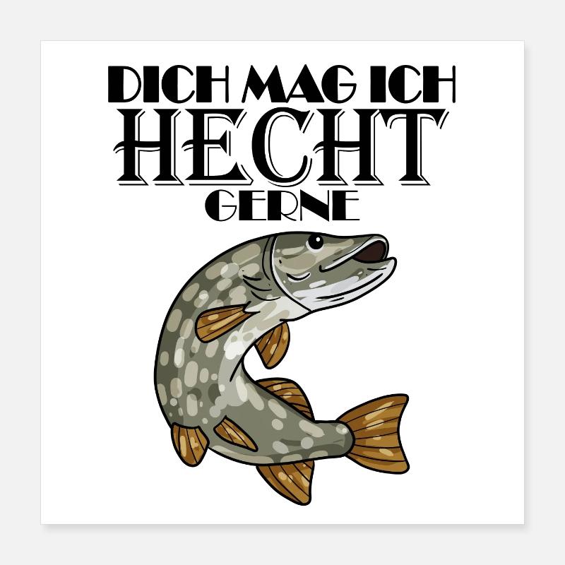 Hecht Poster 40x40 cm
