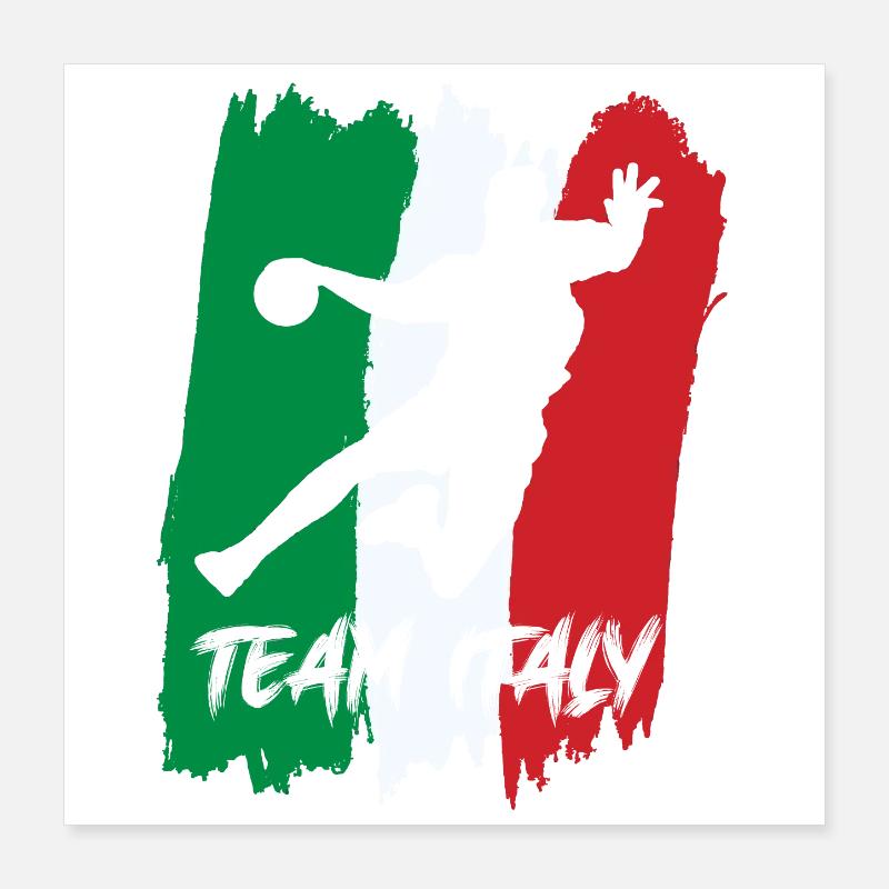 Handball Team Italy Poster 16" x 16" (40x40 cm)