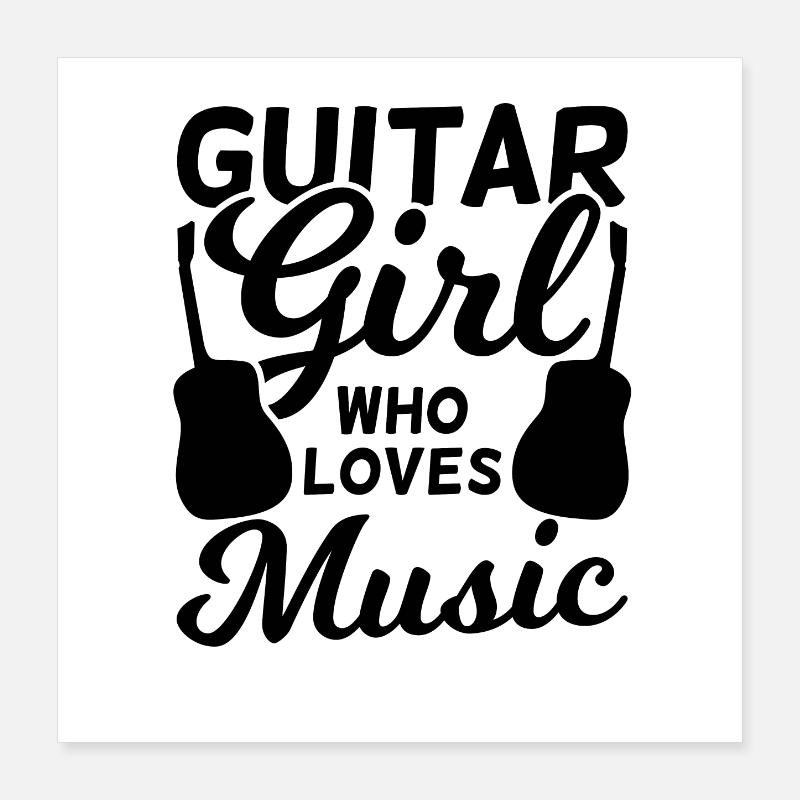 Guitarist Poster 16" x 16" (40x40 cm)