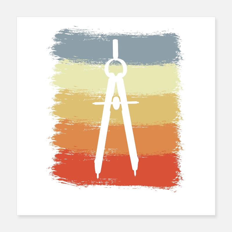 Cercle des architectes Poster 40 x 40 cm