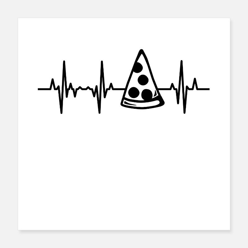 Pizza Pulse Poster 40 x 40 cm