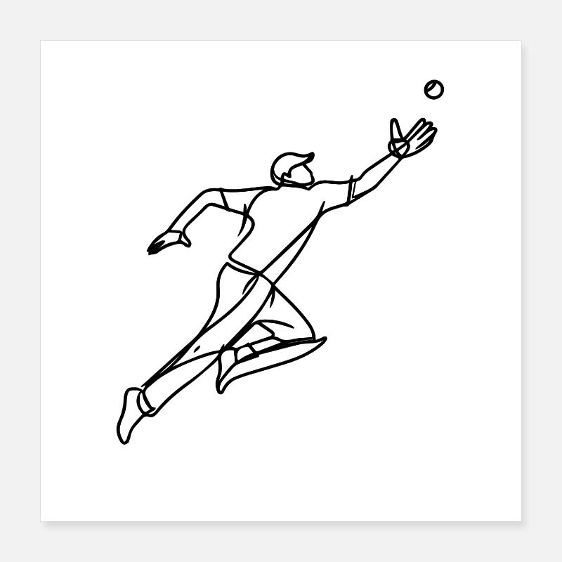 Cricket Keeper Poster 16" x 16" (40x40 cm)