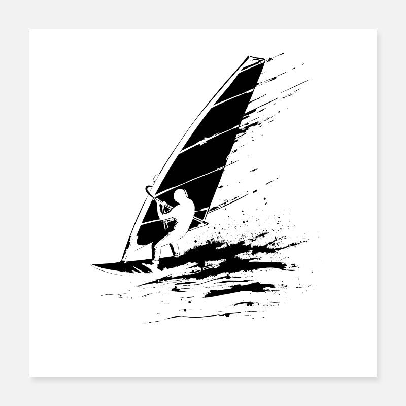 Windsurfer Poster 40x40 cm