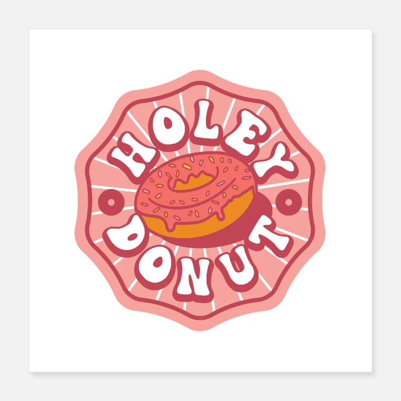 Beignet Holey Poster 40 x 40 cm