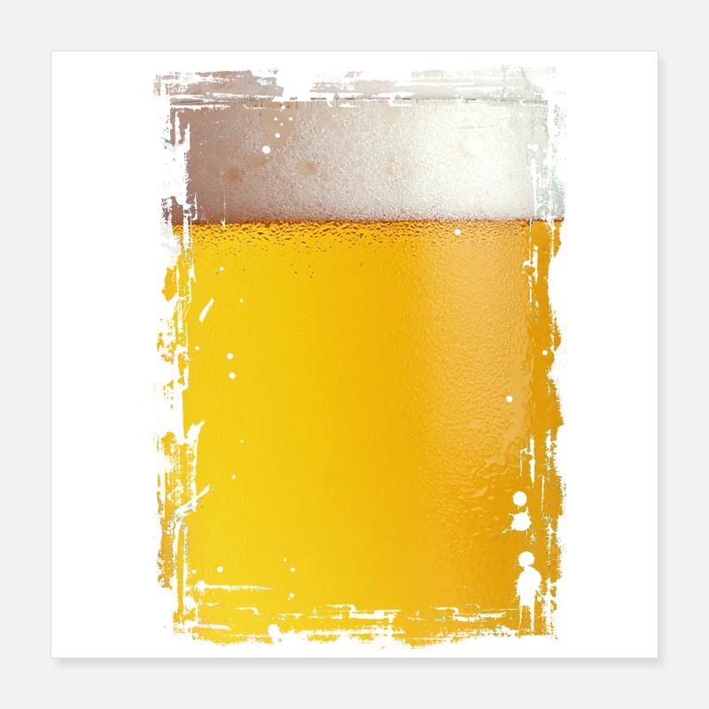 Bier Poster 40x40 cm