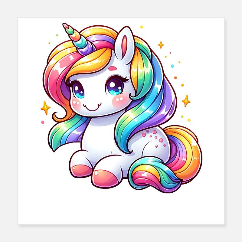 Dabbing Unicorn Fans Dab Unicorns Poster 16" x 16" (40x40 cm)