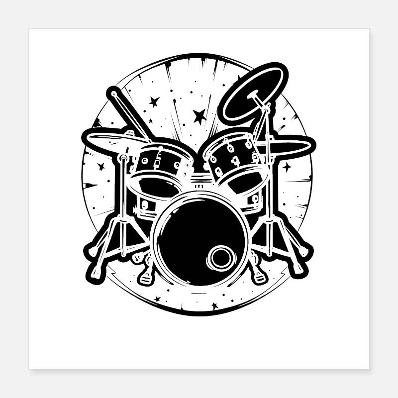 Percussion Poster 40 x 40 cm