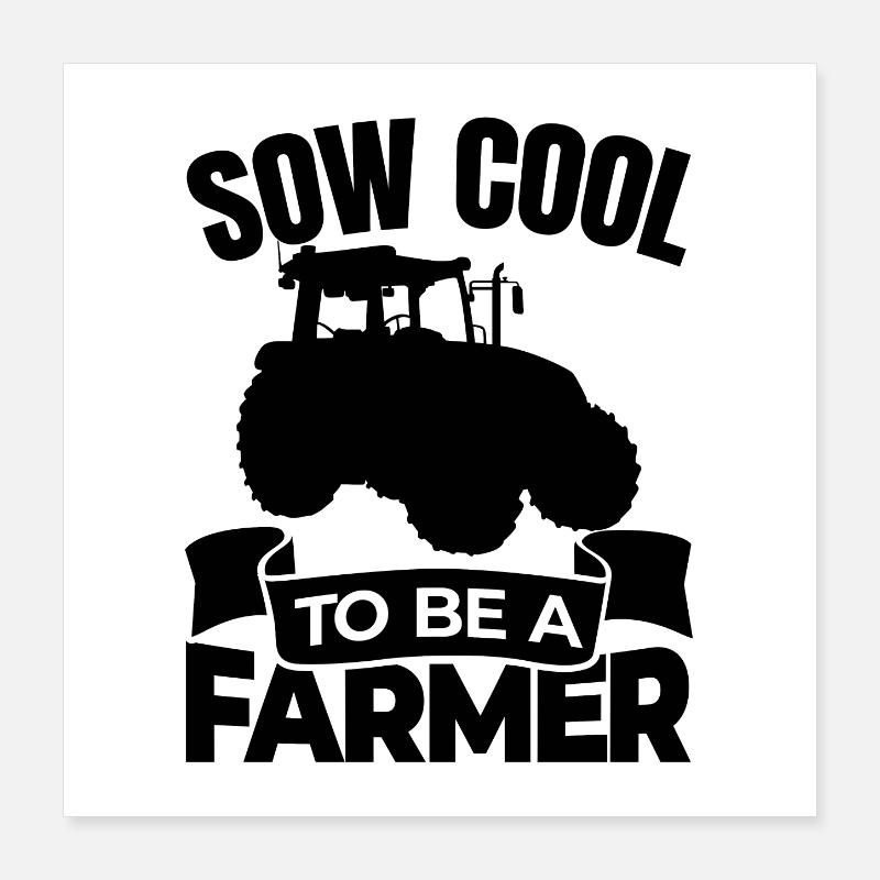 Farmer Joke Poster 16" x 16" (40x40 cm)