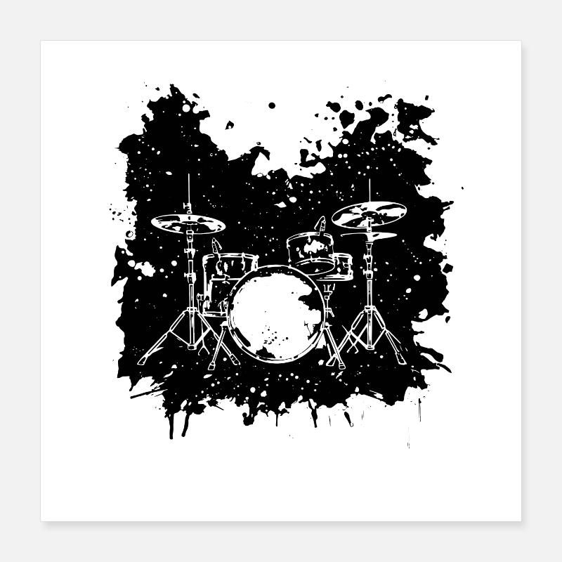 Percussion Poster 40 x 40 cm