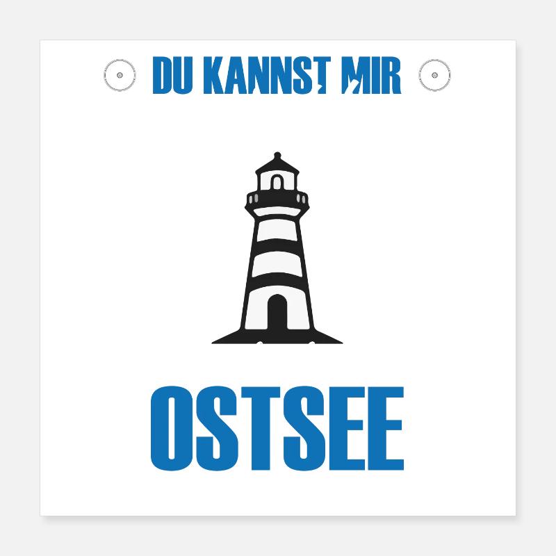 Ostsee Poster 40x40 cm