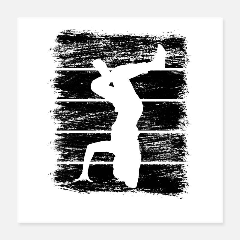 Breakdancer Sketch Poster 16" x 16" (40x40 cm)