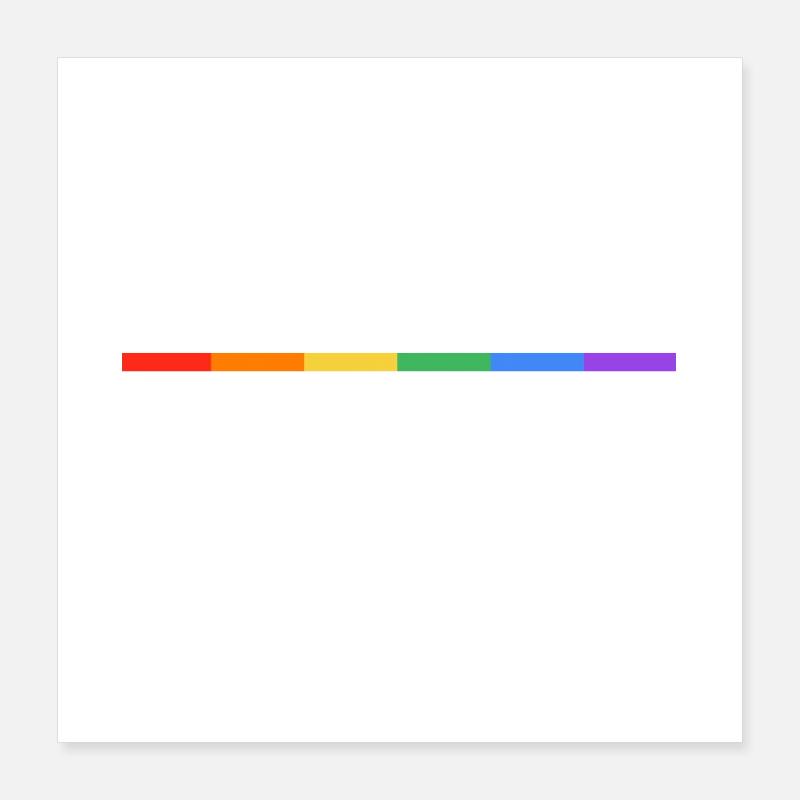 Love is Love Pride Flag Banner Poster 40x40 cm