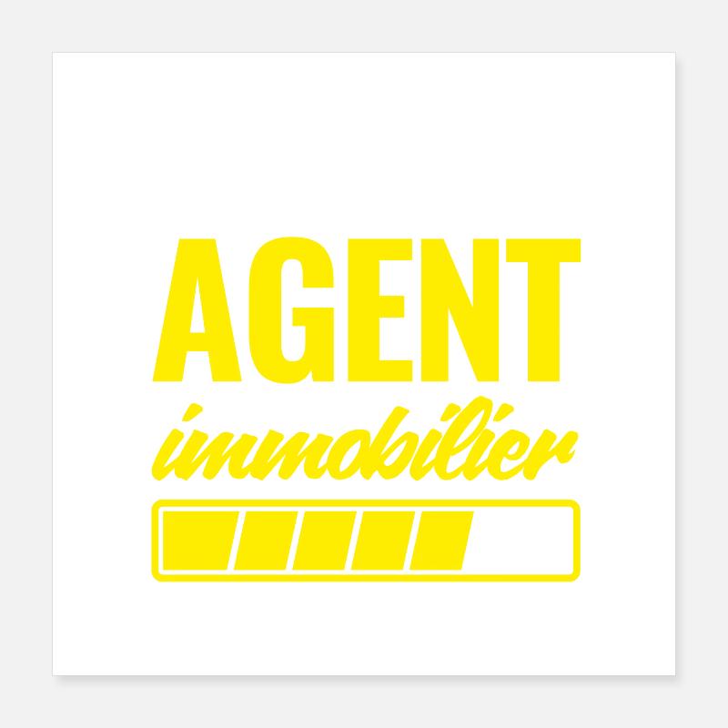 Soon Real Estate Agent please wait Poster 16" x 16" (40x40 cm)