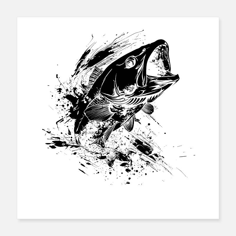 Poisson Poster 40 x 40 cm