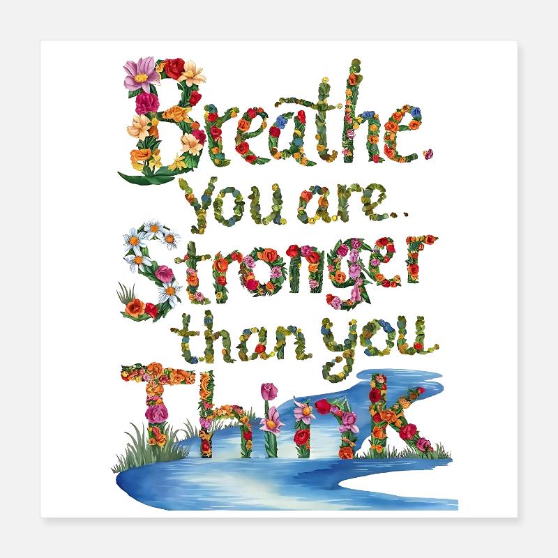 Bloemenwoordschap: Thanks, that's nice Poster 16" x 16" (40x40 cm)