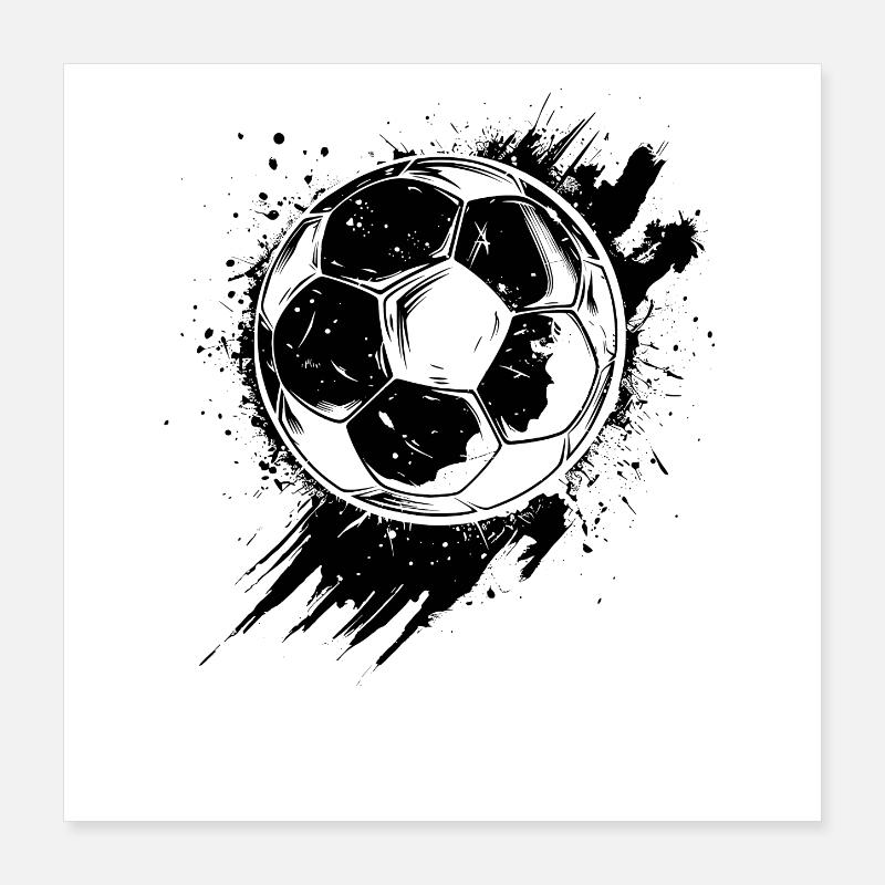 Fußball Poster 40x40 cm