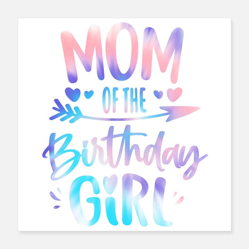 Mutter Des Geburtstagskindes Mutter Vom Geburtstag Poster 40x40 cm