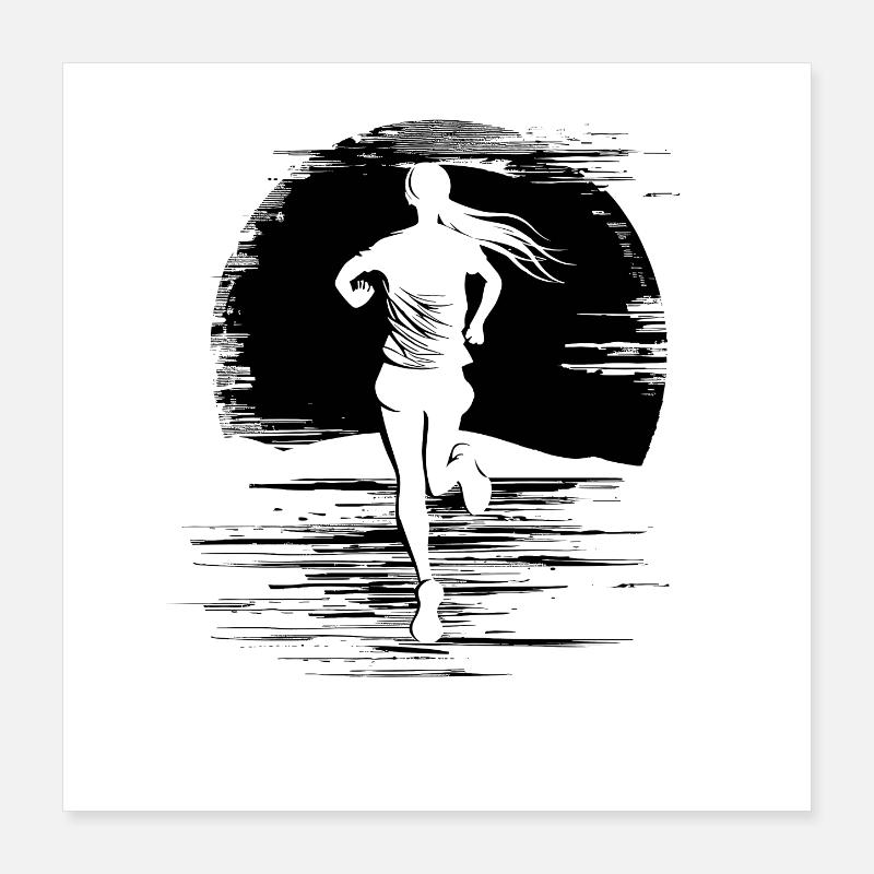 Coureur Poster 40 x 40 cm