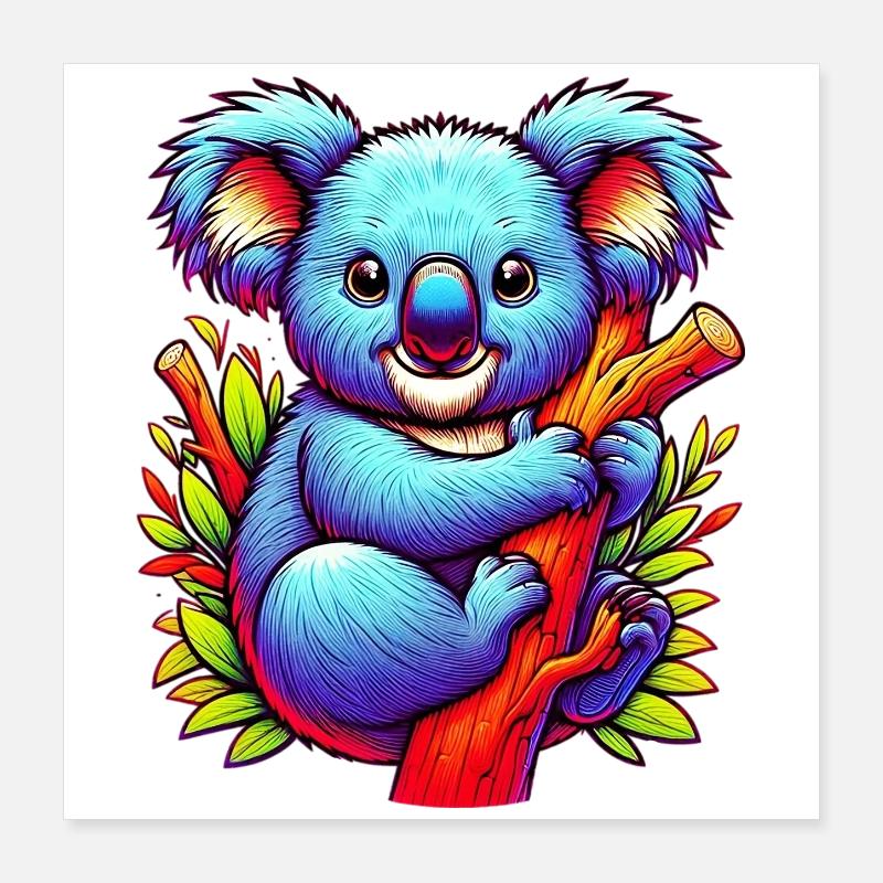 Koala Poster 40 x 40 cm