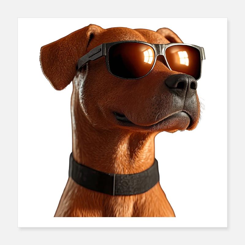 Rhodesian Ridgeback Jagdhund Hunde Stolz Ridgeback Poster 40x40 cm