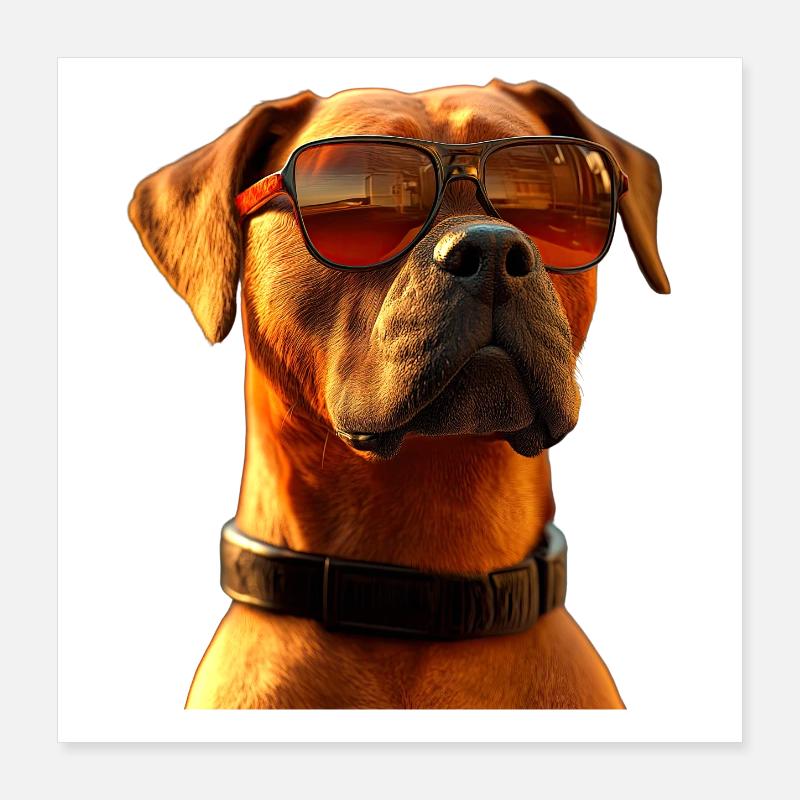 Rhodesian Ridgeback Chien de chasse Chiens Pride Ridgeback Poster 40 x 40 cm