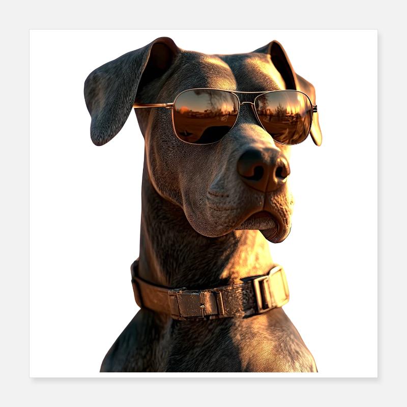 Great Dane Hatz Male Saupacker Great Dane Poster 16" x 16" (40x40 cm)