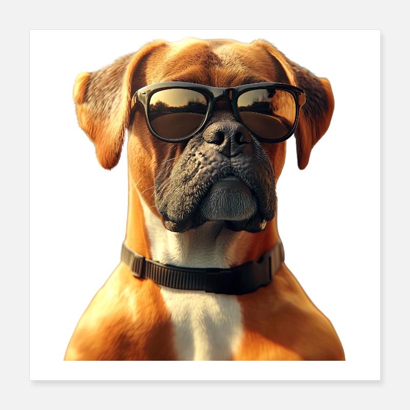Deutscher Boxer Hunde Boxerverein German Boxer Poster 40x40 cm