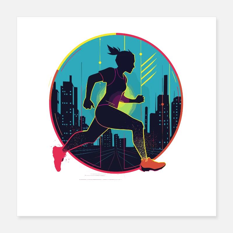 Runner Poster 16" x 16" (40x40 cm)