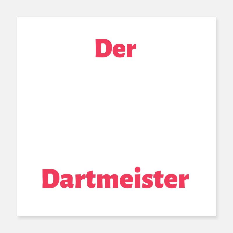 The Darts Master Poster 16" x 16" (40x40 cm)