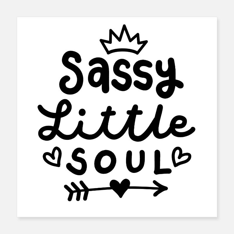 Freche Kinder Mädchen Poster 40x40 cm