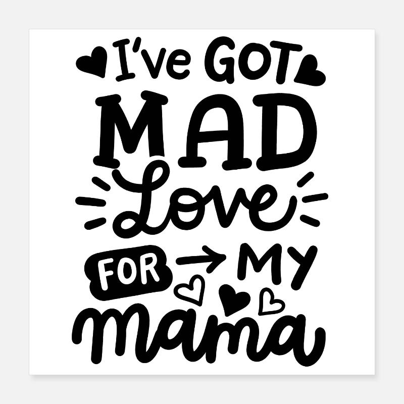 Mama Mami Muttertag Poster 40x40 cm