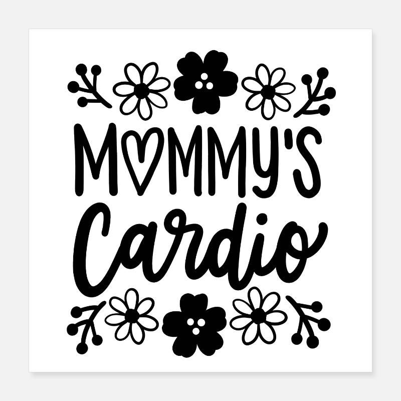 Mutter Kind Tochter Sohn Poster 40x40 cm