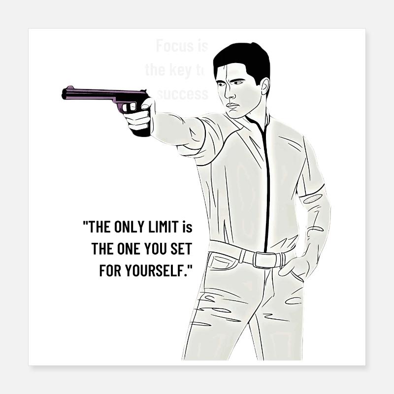 Classic Inspiration Illustration Poster 16" x 16" (40x40 cm)